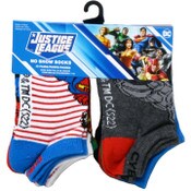 Wholesale - 10pk JUSTICE LEAGUE WE ARE JUSTICE NS SOCKS SIZE 4-6, UPC: 193159214869
